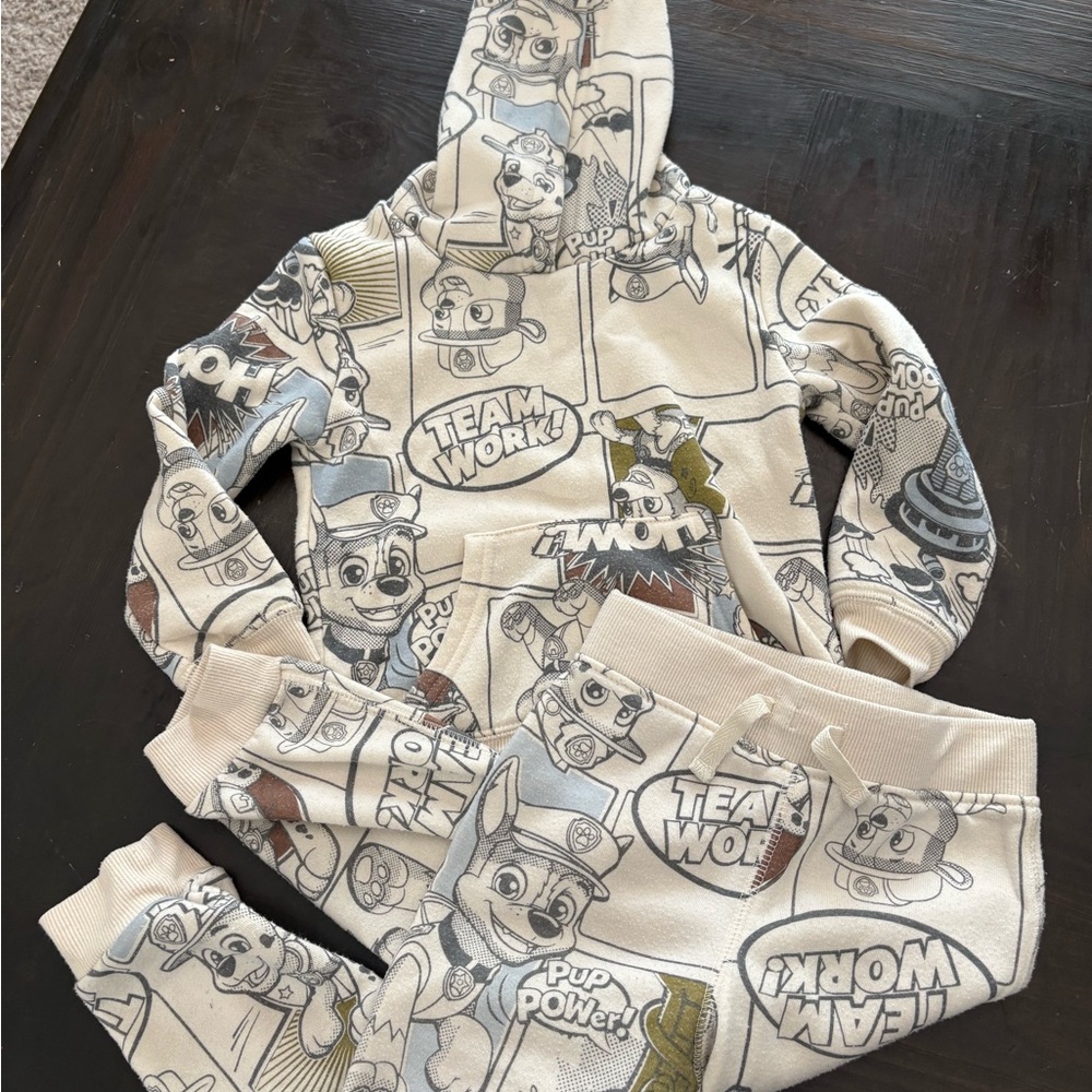 Paw Patrol Cream and Gray Hoodie
